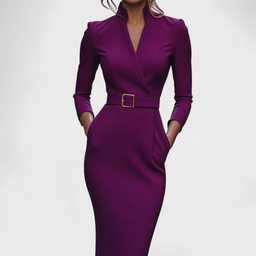 Elisanne - Vestido de Elegancia Ejecutiva