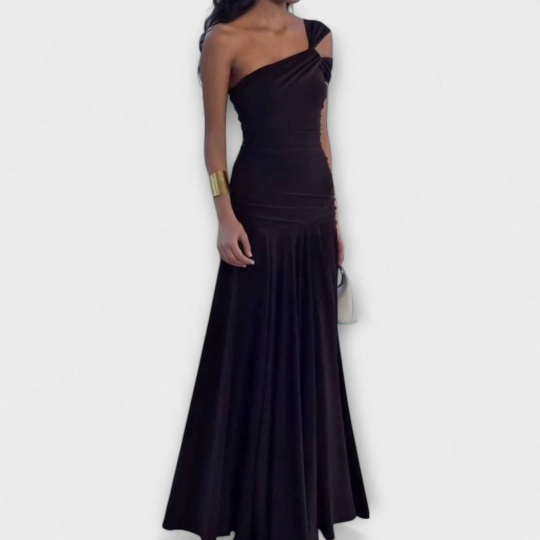 Margot - Off-Shoulder Fitted Maxi Dress