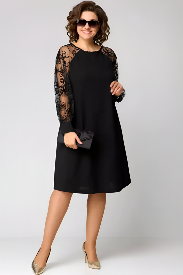 Amira | Chic Lace-Sleeve Dress