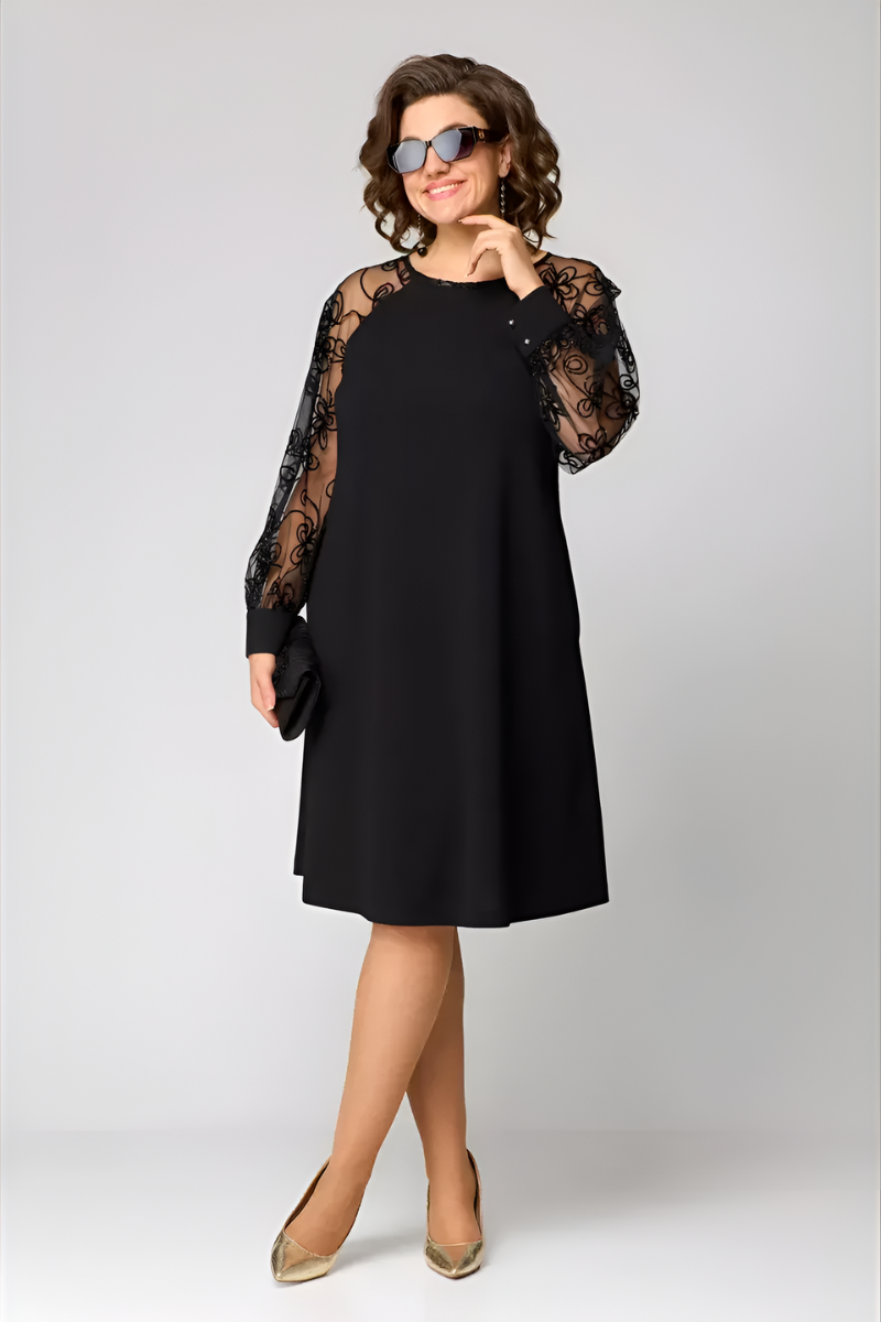 Amira | Chic Lace-Sleeve Dress