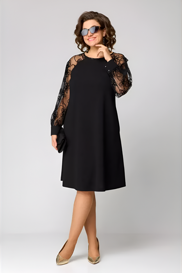 Amira | Chic Lace-Sleeve Dress