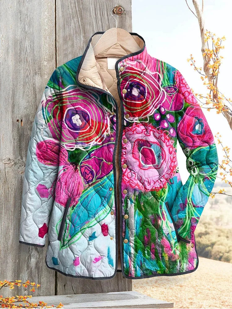 Ariana | Floral Patterned Women's Elegant Jacket