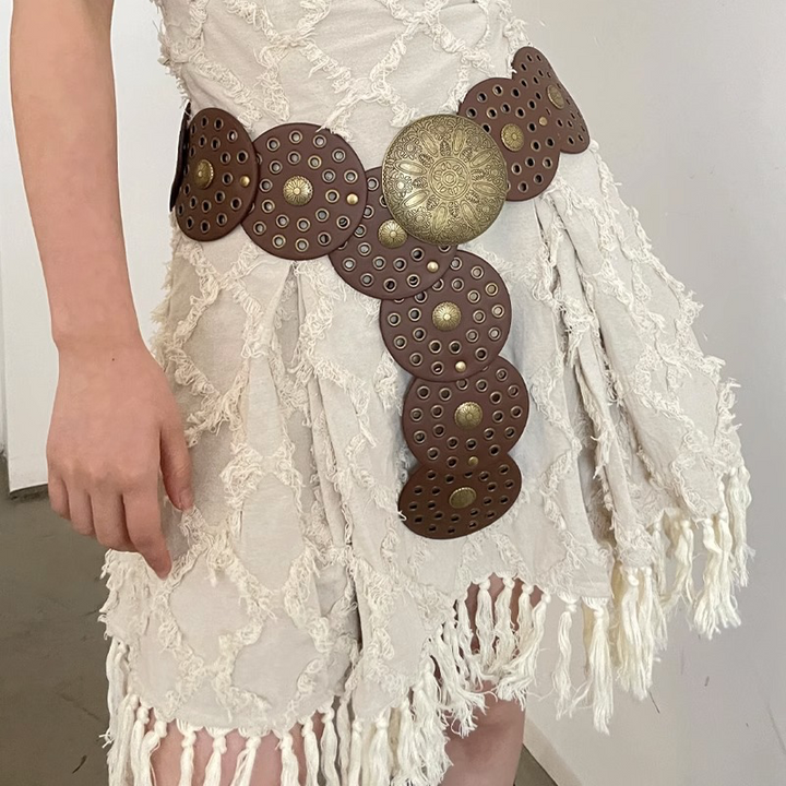 Vanessa - Boho Brown Women's Belt