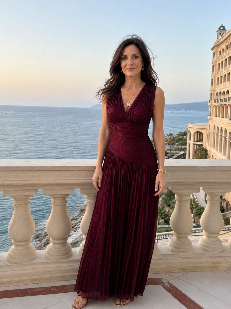 Bellamy™ | Luxe Draped Pleated Dress