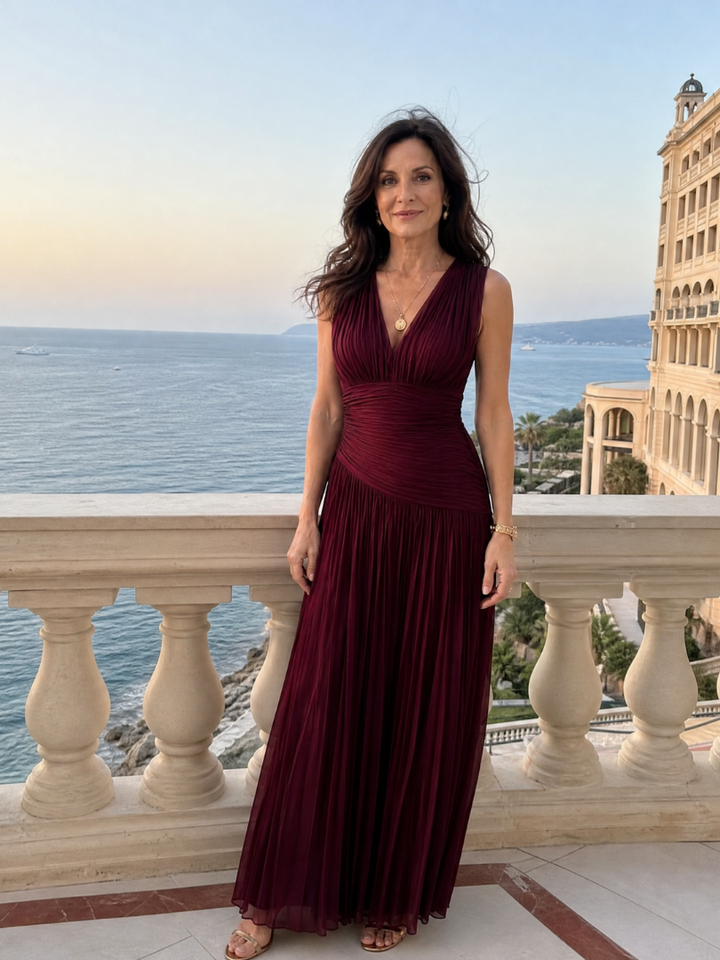 Bellamy™ | Luxe Draped Pleated Dress