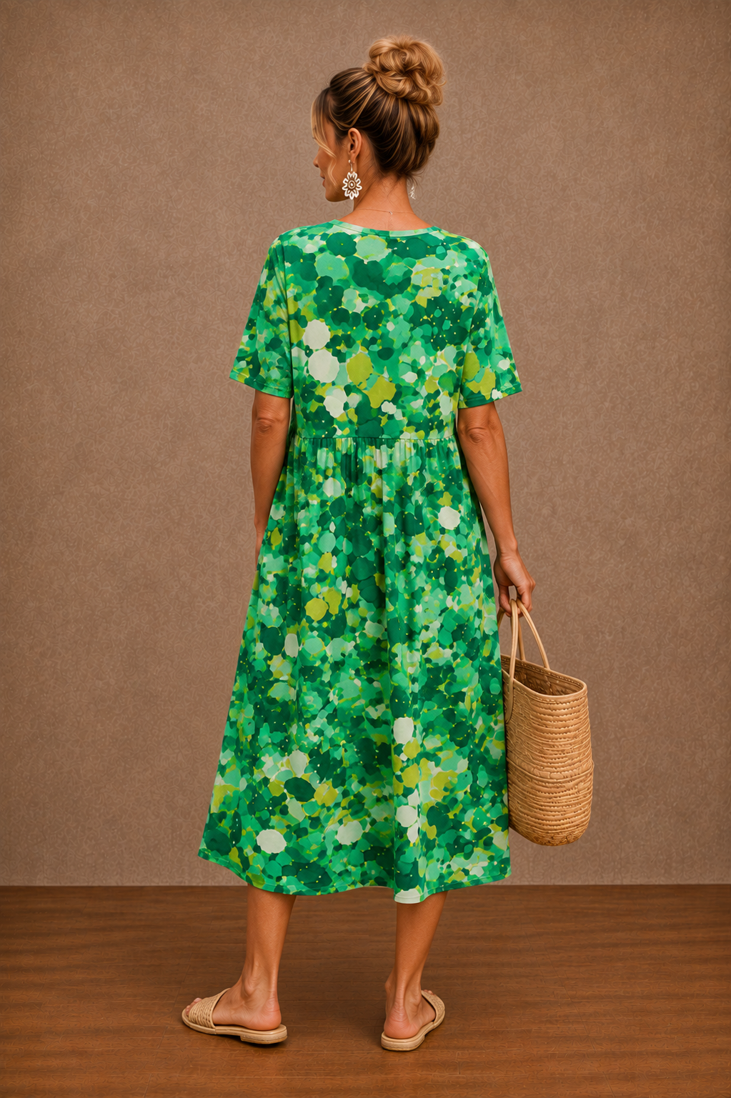 Hazel | Floral Summer Midi Dress for Women