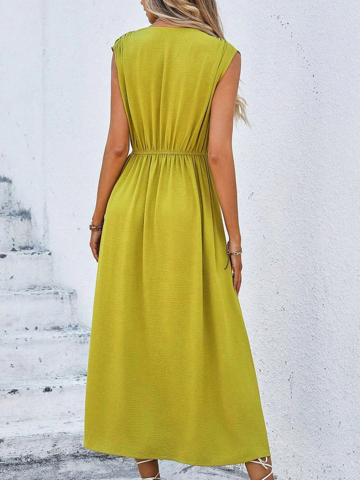 Corinne | Belted A-Line Midi Dress for Women