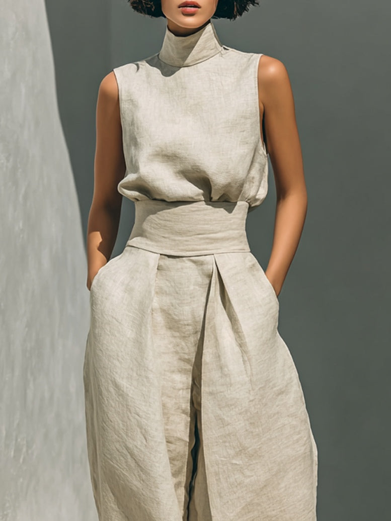 LENORA™ - COTTON-LINEN BLEND SUMMER SET