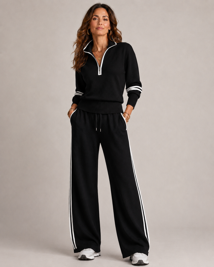 Serena | Zip Sweater Set