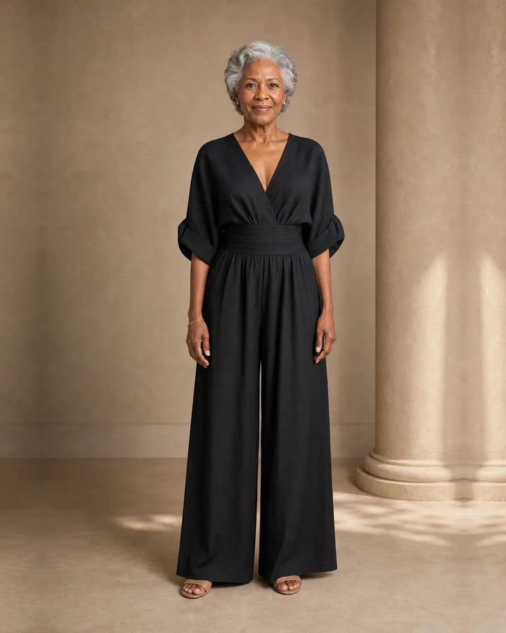 Imani | Jumpsuit to Feel Comfortable and Polished on Your Day.