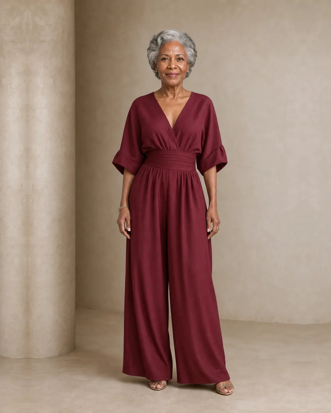 Imani | Jumpsuit to Feel Comfortable and Polished on Your Day.
