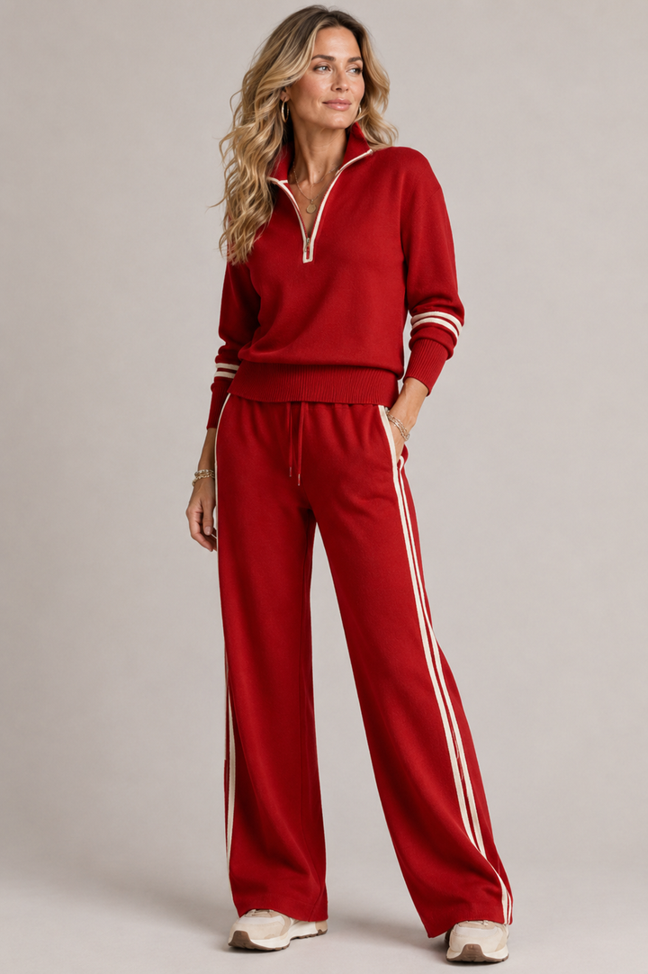 Serena | Zip Sweater Set