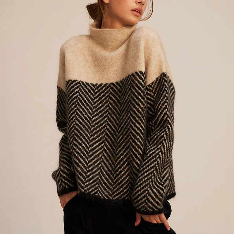 Isabelle - Elegant Trendy High Neck Top