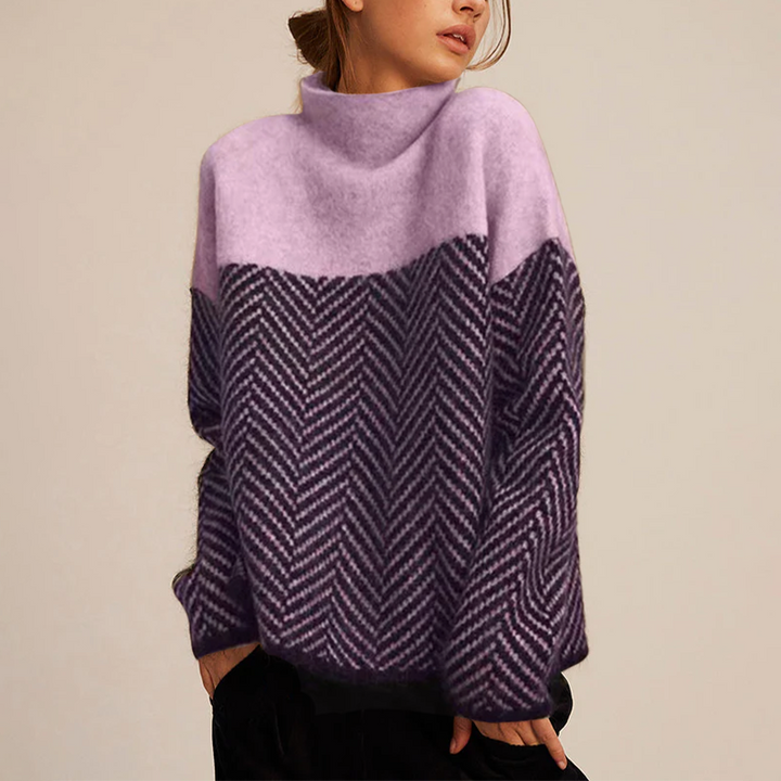 Isabelle - Elegant Trendy High Neck Top