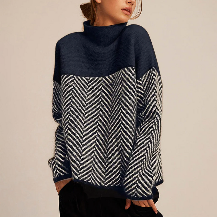 Isabelle - Elegant Trendy High Neck Top
