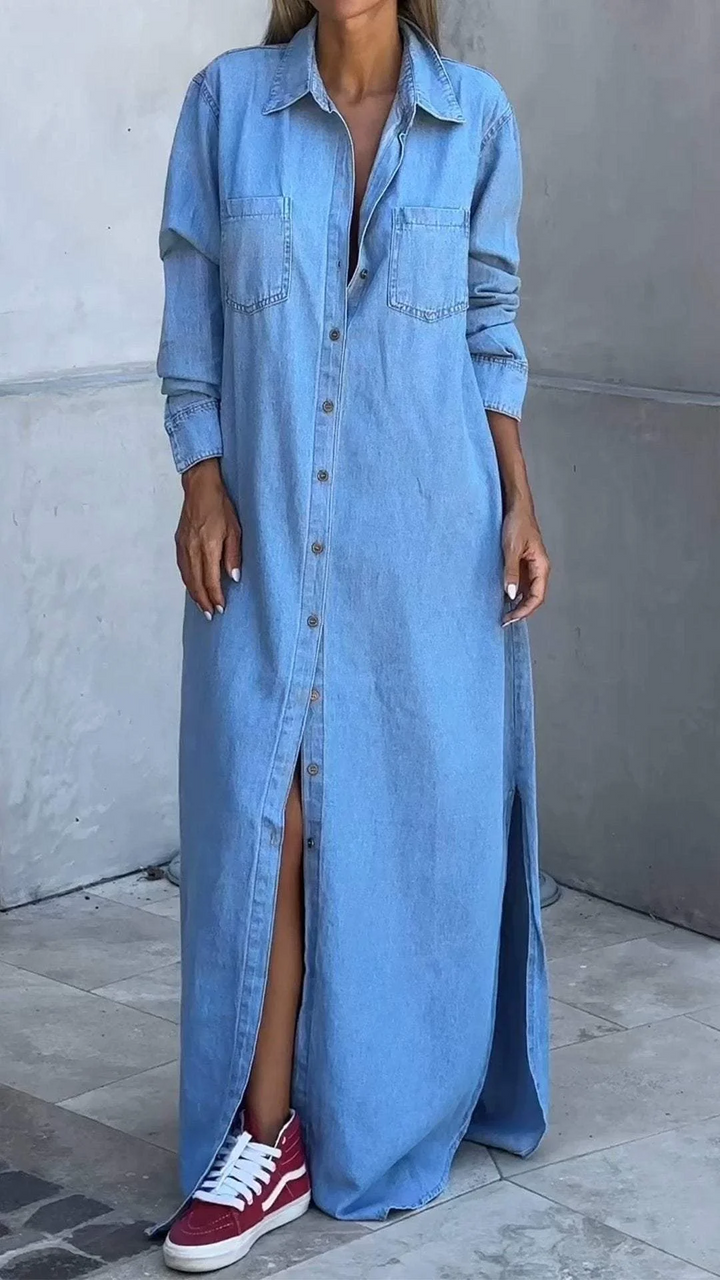 Delana - Casual Button Down Dress