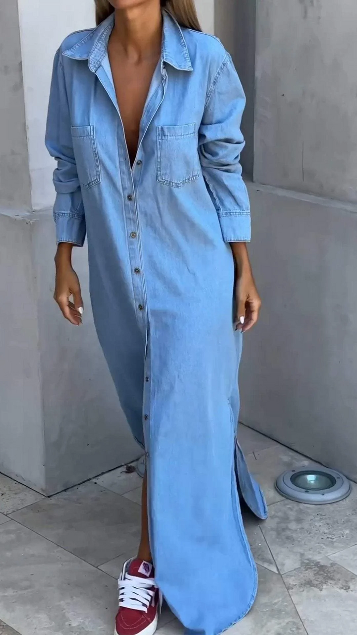 Delana - Casual Button Down Dress