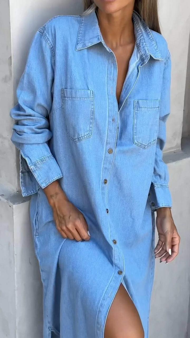 Delana - Vestido Casual con Botones