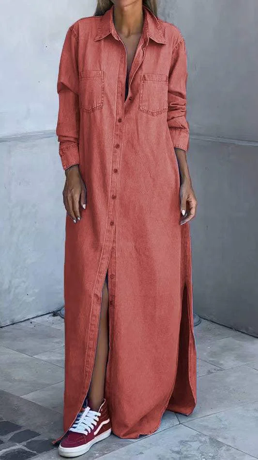 Delana - Vestido Casual con Botones