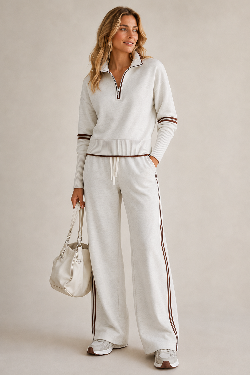 Serena | Zip Sweater Set