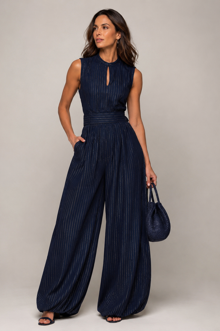 Megan | Sleeveless Wide-Leg Jumpsuit