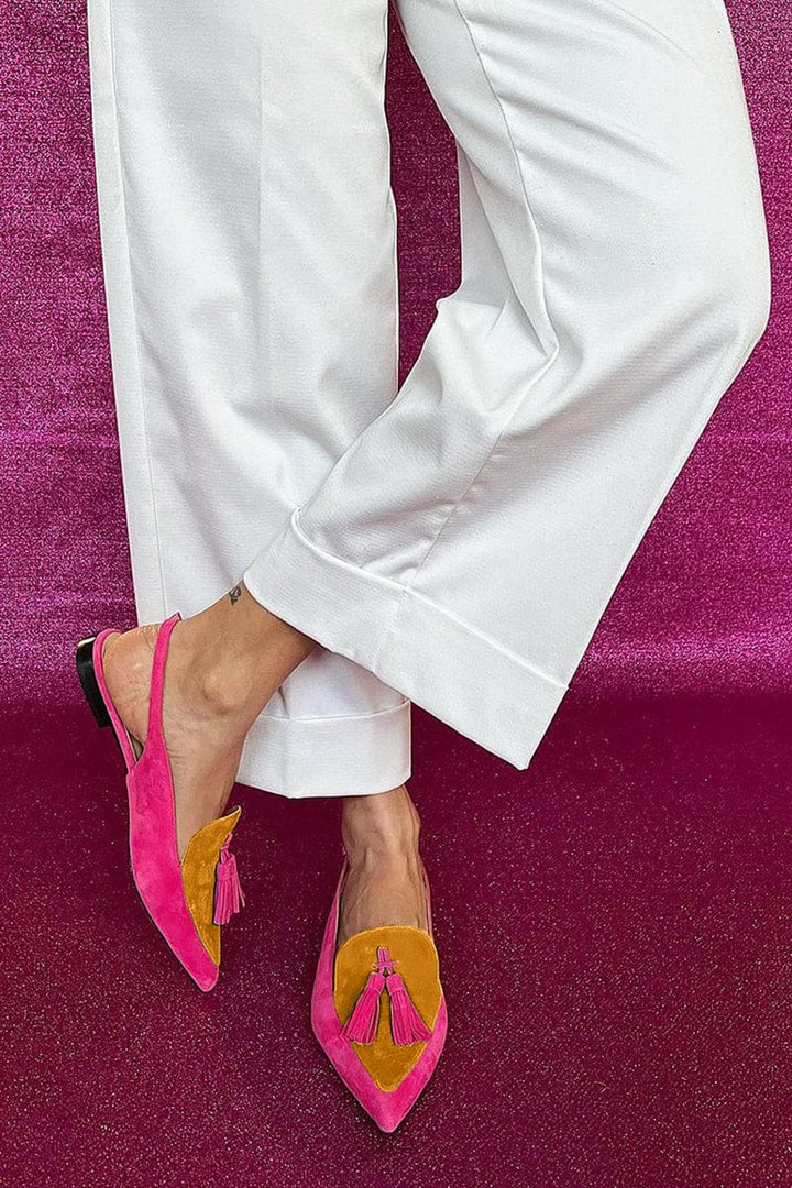 Tessa | Tassel Slingbacks