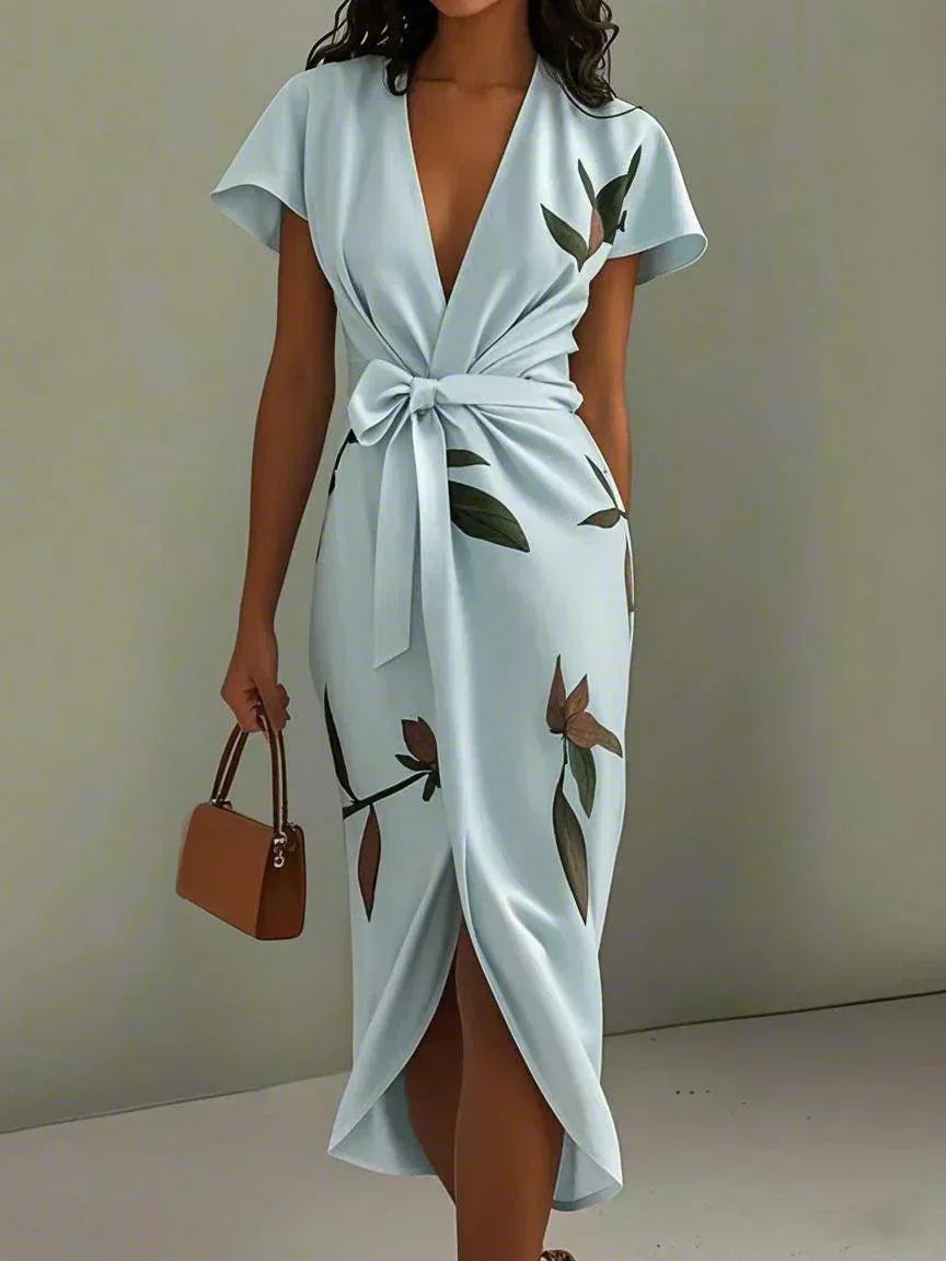 Amelia | Elegant Floral Wrap Dress