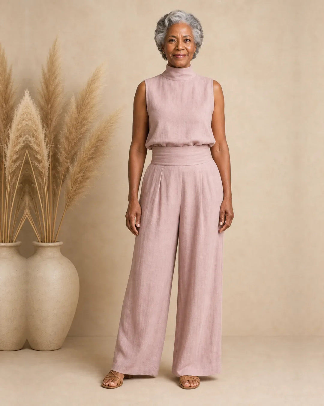 Tiana | Elegant Wide Leg Pants and Top Set