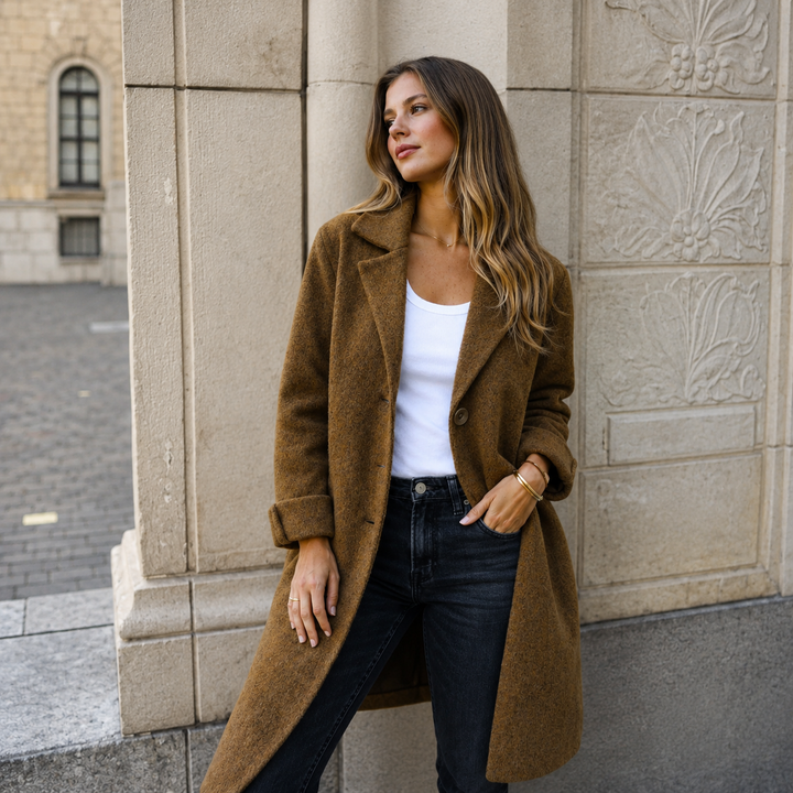 Melanie | Classic Button Coat