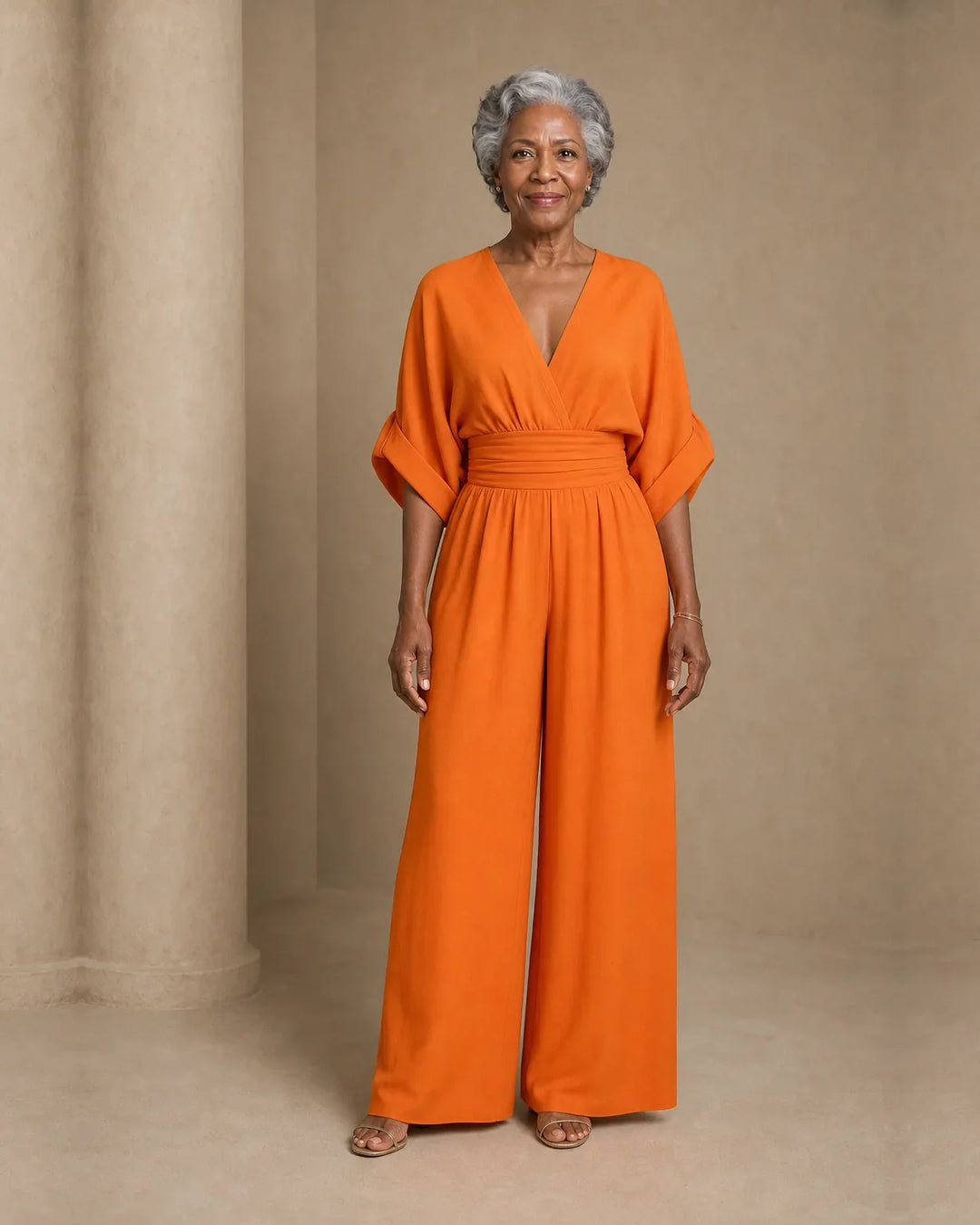 Imani | Jumpsuit to Feel Comfortable and Polished on Your Day.