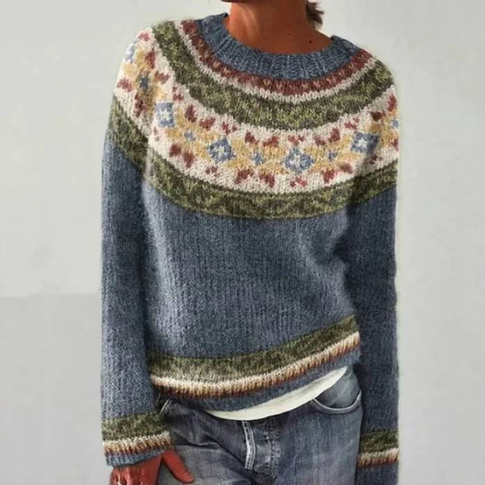 Ella™ - Stylish Retro Jumper