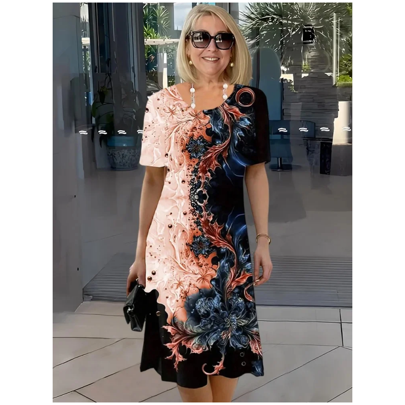 Viviana™ | Vestido Relajado Impreso