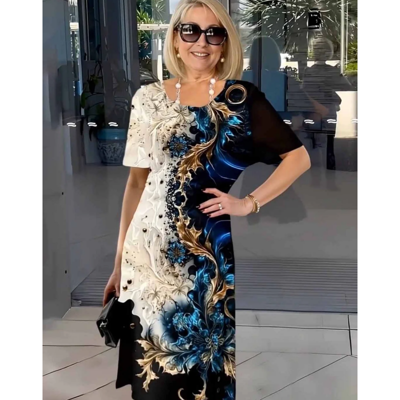 Viviana™ | Vestido Relajado Impreso